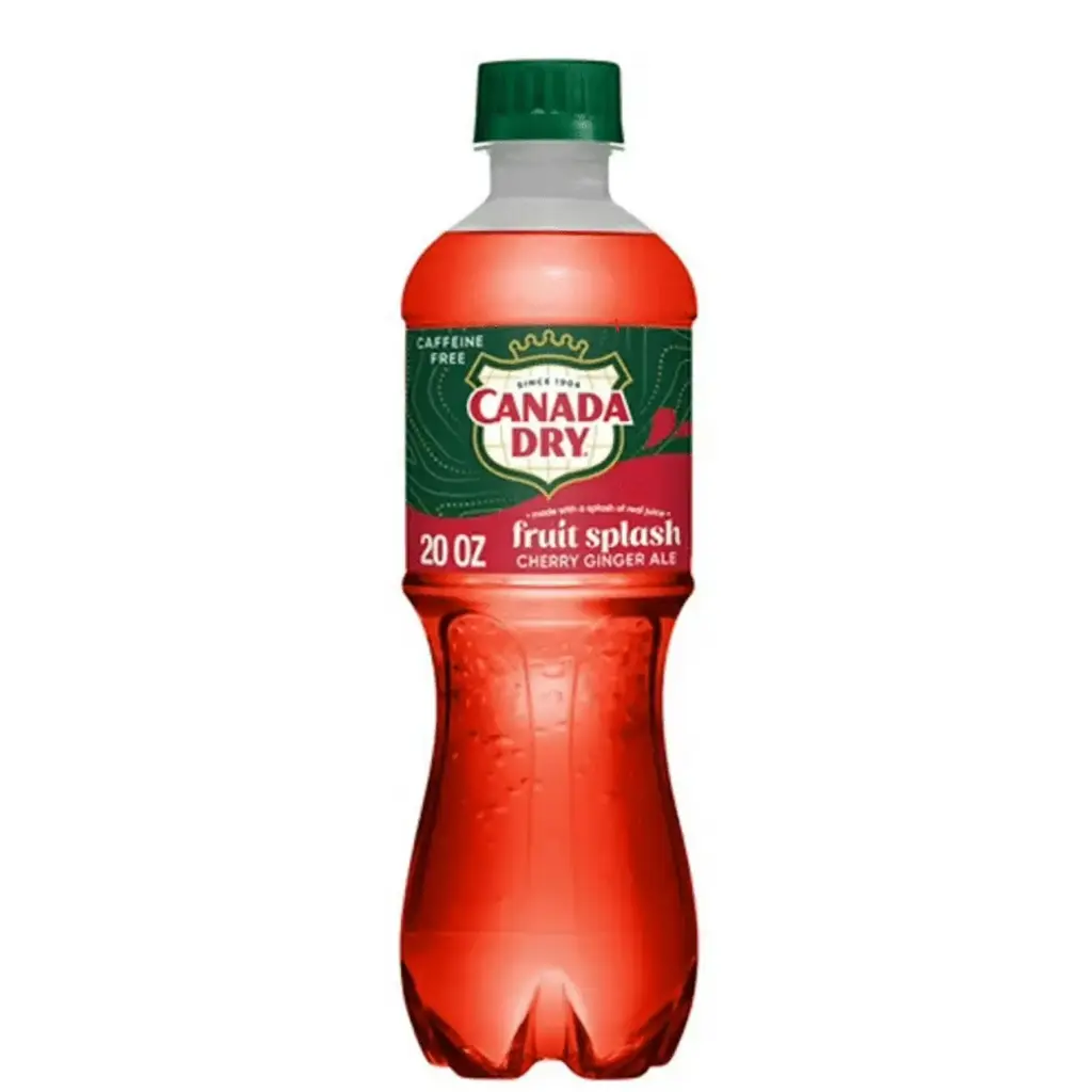 CANADA DRY 20OZ/24PK (FRUIT SPLASH CHERRY GINGER