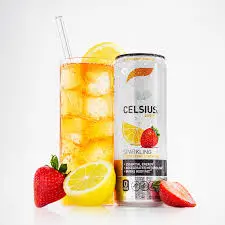 CELSIUS 12OZ/12PK (SPARKLING STRAWBERRY LEMONADE)