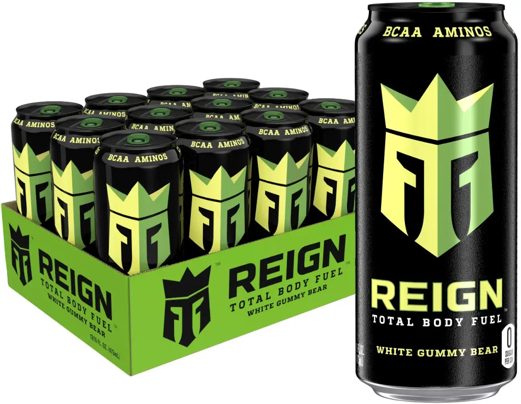 REIGN ENERGY 16OZ/12PK (WHITE GUMMY BEAR)